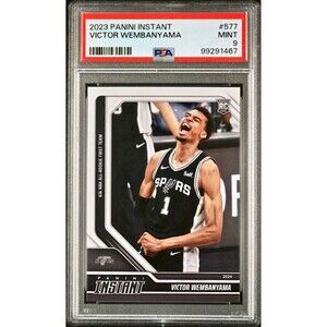 Victor Wembanyama 2023 Panini NBA All-Rookie 1st Team 577 Rookie Card PSA 9 Mint